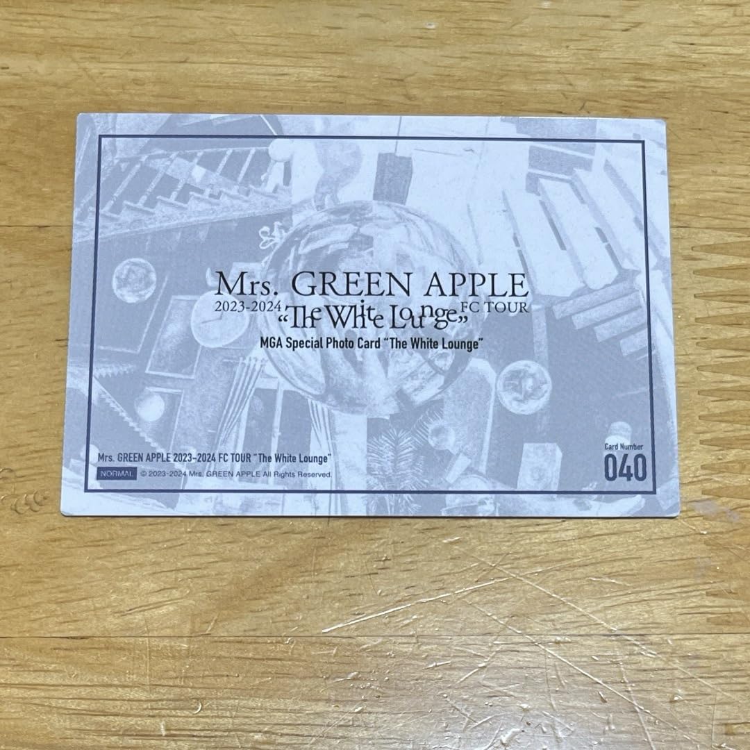 Mrs. GREEN APPLE The White Lounge フォトカード Amazon.co.jp: Mrs. GREEN APPLE フォトカードNo.40 The White